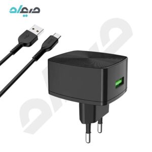 شارژر دیواری هوکو مدل C70A به همراه کابل TYPE-C