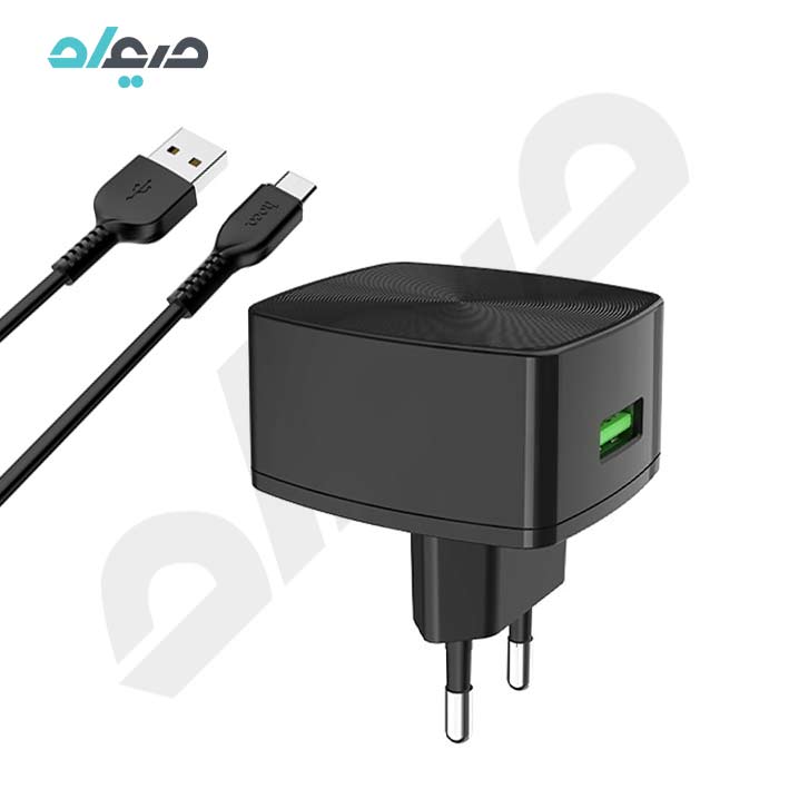 شارژر دیواری هوکو مدل C70A به همراه کابل TYPE-C