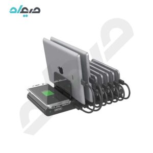 هاب شارژر ۸ پورت USB2.0 همراه با شارژر وایرلس یونیتک مدل Y-2192