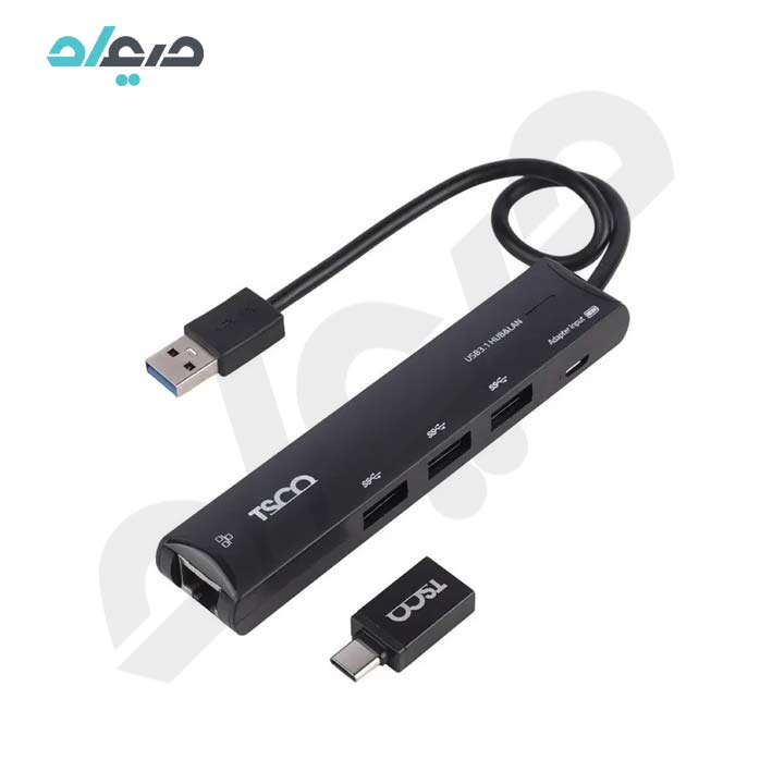 هاب 4 پورت LAN و USB3.0 تسکو مدل USB THU-1165