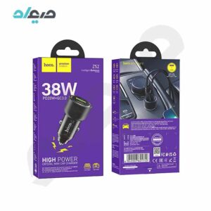 شارژر فندکی 38 وات هوکو مدل Z52 PD20W+QC3.0