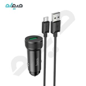 شارژر فندکی 18 وات هوکو مدل Z49A QC3.0 همراه با کابل Type-C