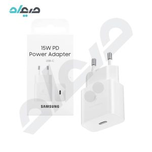 شارژر دیواری اورجینال 15W PD سامسونگ 2 پین مدل EP-T1510