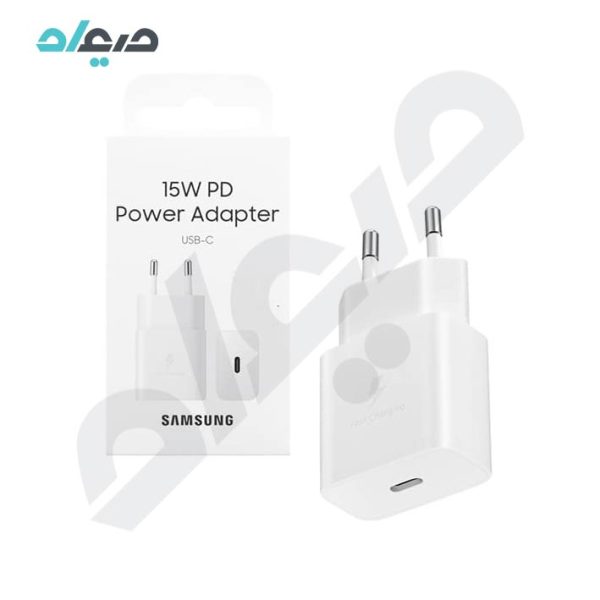 شارژر دیواری اورجینال 15W PD سامسونگ 2 پین مدل EP-T1510