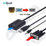 تبدیل VGA به HDMI کایزر با صدا و پاور مدل k-88