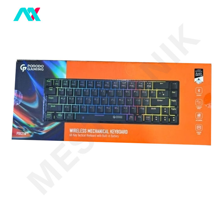 تصویر محصول کیبورد آرگونومیک و مکانیکال پرودو Wireless (68Keys)