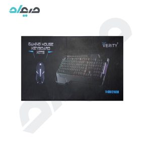 کیبورد و ماوس سیمی گیمینگ Verity مدل V-KB6121GCW