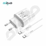 شارژر دیواری PD25W هوکو مدل N22 همراه با کابل Type-C to Type-C