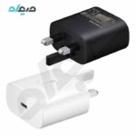 شارژر سوپر فست 3 پین اورجینال سامسونگ 25W PD Combo مدل EP-TA800 با کابل دو سر تایپ سی