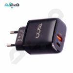 شارژر دیواری فست شارژ 20 وات تسکو مدل TTC 65 به همراه کابل Type-C