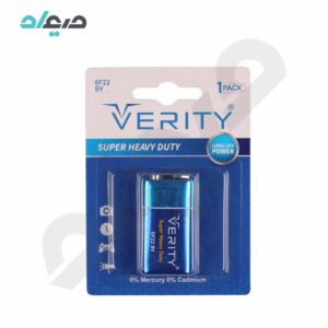 باتری کتابی 6F22 9V وریتی مدل Super Heavy Duty