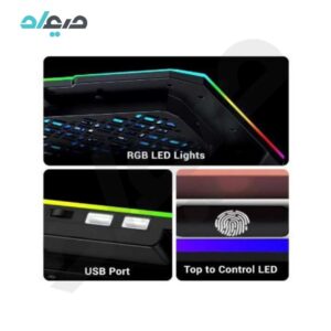 پایه خنک‌کننده گیمینگ لپ‌تاپ 6 فن کولکلد MAOFAN مدل A16-L