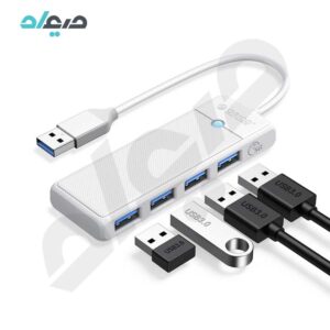 هاب 4 پورت usb3.0 با سری USB-A اوریکو مدل PAPW4A-U3-015