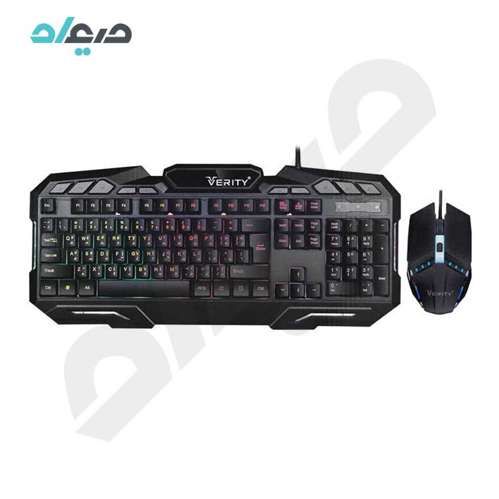 کیبورد ماوس سیمی گیمینگ وریتی مدل V-KB6126GCW
