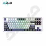 کیبورد گیمینگ سیمی مکانیکال آئولا مدل F87 GRAY WOOD SWITCH V3