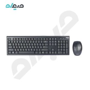 کیبورد ماوس بی‌سیم هترون مدل HKCW130