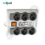 محافظ برق ۶ خانه OMEGA امگا 1.5 متری مدل P6000