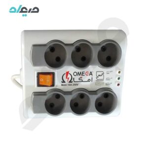 محافظ برق ۶ خانه OMEGA امگا 1.5 متری مدل P6000