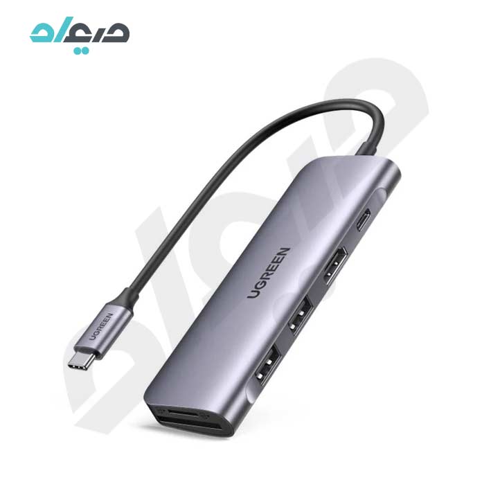 هاب USB3.0 و کارت خوان با سری Type-C یوگرین مدل cm195- 70411