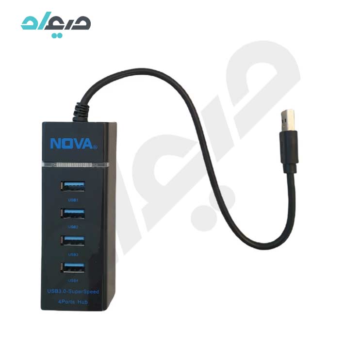 هاب USB3.0 چهار پورت X-NOVA با سری USB-A مدل x770