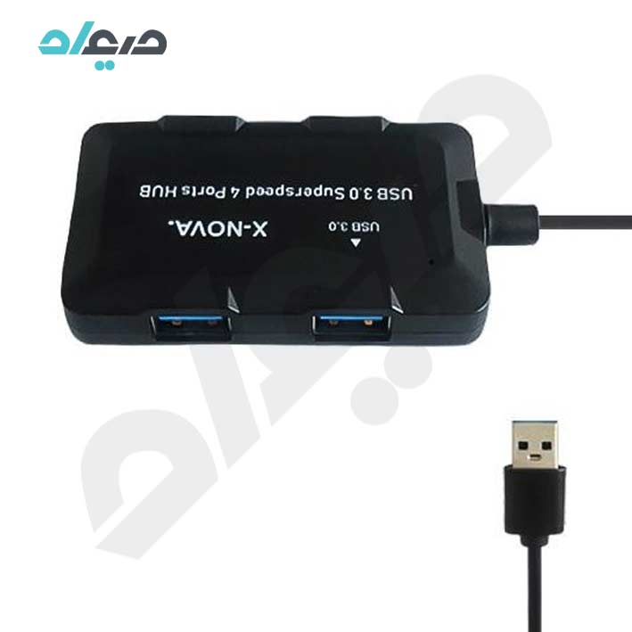 هاب USB3.0 چهار پورت X-NOVA با سری USB-A مدل X850