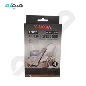 هاب USB3.0 چهار پورت X-NOVA با سری Type-C مدل x910