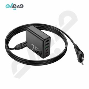 شارژر 75 وات 6 پورت هوکو مدل C133A Earl