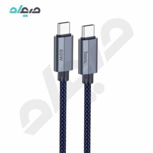 کابل شارژ 60 وات تایپ‌سی به تایپ‌سی هوکو مدل U134
