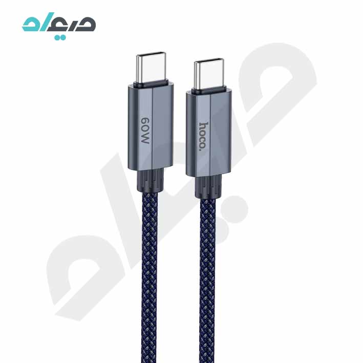 کابل شارژ 60 وات تایپ‌سی به تایپ‌سی هوکو مدل U134