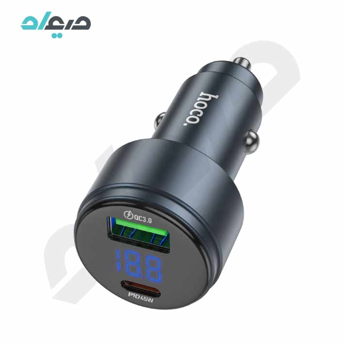 شارژر فندکی 63 وات PD45W+QC3.0 هوکو مدل Z57B USB