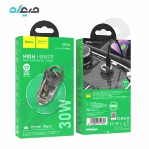شارژر فندکی PD30W+QC3.0 هوکو مدل Z53A USB