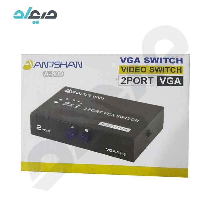 سوئیچ VGA گرافیک 1 به 2 دستی انوشان مدل A-809