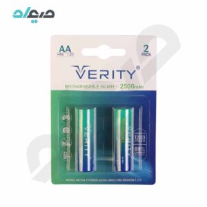 باتری قلمی شارژی 2500mAh وریتی مدل HR6 1.2V