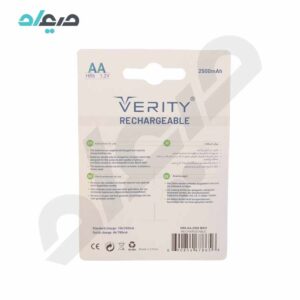 باتری قلمی شارژی 2500mAh وریتی مدل HR6 1.2V