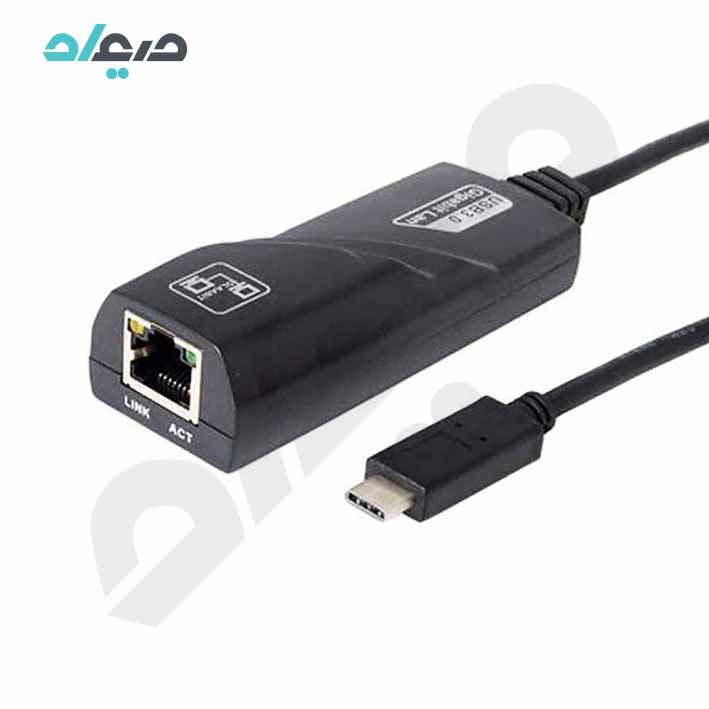 تبدیل Type-C به Lan 10/100/1000 MBPS برند p-net
