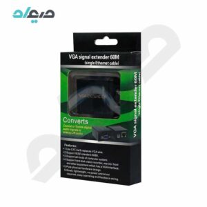 تبدیل VGA اکستندر با پورت شبکه تا 60 متر