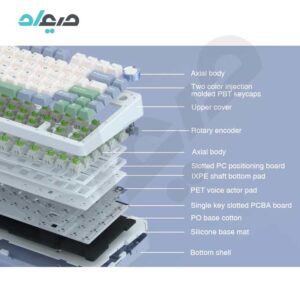 کیبورد گیمینگ تمام مکانیکال آئولا مدل F75 REAPER SWITCH