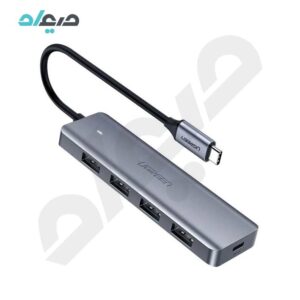 هاب 4 پورت USB3.0 با سری Type-C یوگرین مدل CM219- 70336