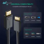 کابل تبدیل DisplayPort یوگرین مدل DP102- 10245 طول 1.5 متر
