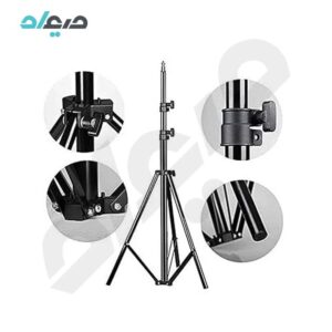 سه پایه دوربین و رینگ لایت پی نت 2.1 متر