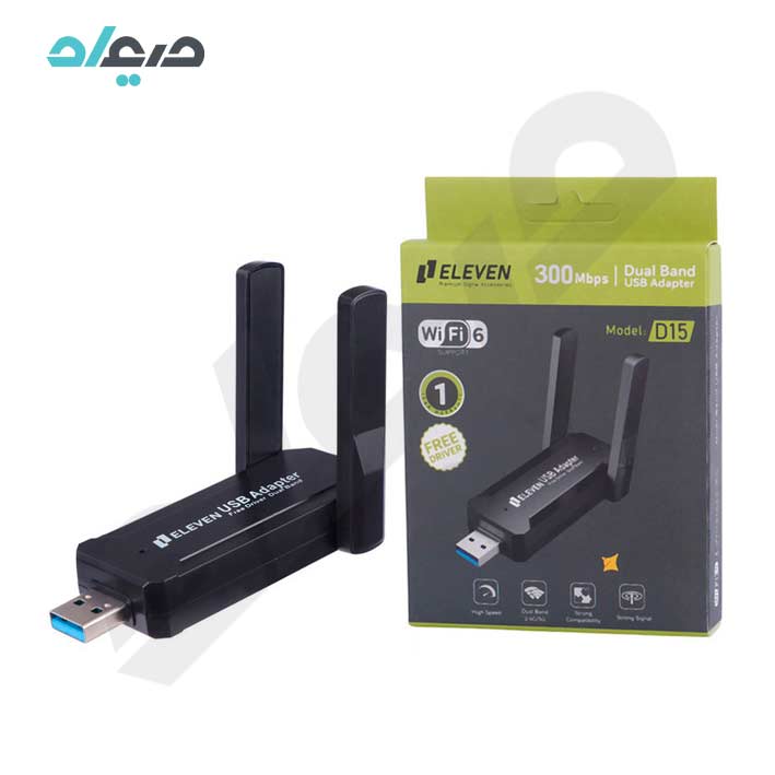 کارت شبکه بی سیم آنتن دار 300Mbps ایلون مدل D15