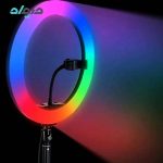 رینگ لایت 10 اینچ P-NET مدل LJJ26-RGB همراه سه پایه