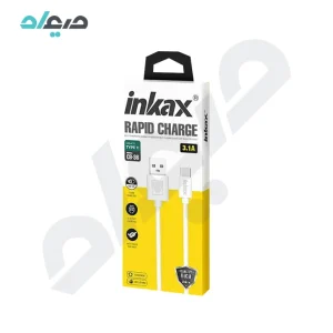 کابل دیتا و فست شارژ 3.1A تایپ‌سی inkax CB-36