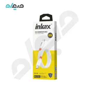 کابل دیتا و فست شارژ 60W دو سر تایپ‌سی inkax CB-58
