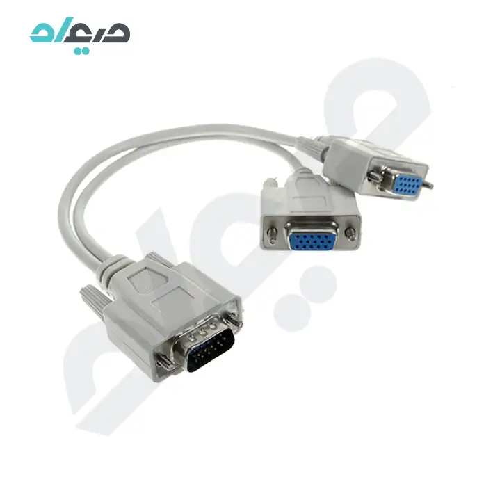 کابل 1 به 2 VGA طول 0.2 متر