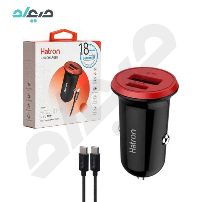 شارژر فندکی 20 وات هترون مدل HCC2181PQ